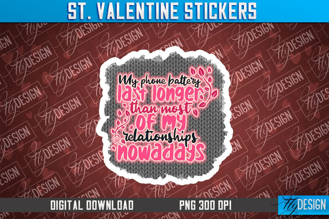 Valentine Sticker Sublimation PNG Design | Valentine Day PNG | Love Design Sublimation Fly Design 