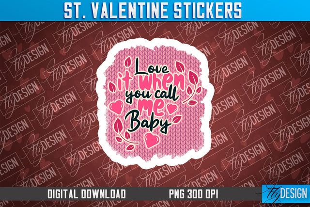 Valentine Sticker Sublimation PNG Design | Valentine Day PNG | Love Design Sublimation Fly Design 