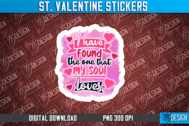 Valentine Sticker Sublimation PNG Design | Valentine Day PNG | Love Design Sublimation Fly Design 
