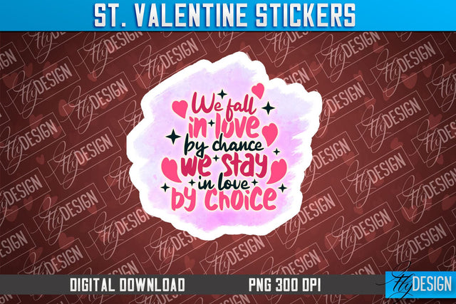 Valentine Sticker Sublimation PNG Design | Valentine Day PNG | Love Design Sublimation Fly Design 