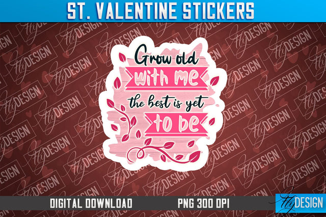 Valentine Stickers Sublimation | Valentine Day PNG | Love Design Sublimation Fly Design 