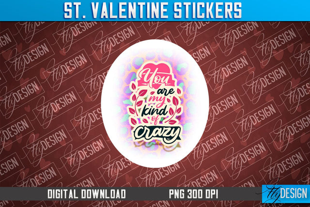 Valentine Stickers Sublimation | Valentine Day PNG | Love Design Sublimation Fly Design 