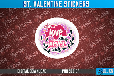 Valentine Stickers Sublimation | Valentine Day PNG | Love Design Sublimation Fly Design 