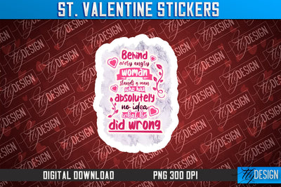 Valentine Stickers Sublimation | Valentine Day PNG | Love Design Sublimation Fly Design 