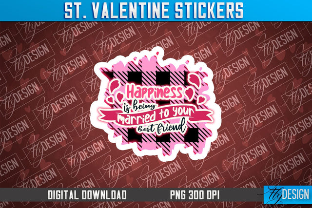 Valentine Stickers Sublimation | Valentine Day PNG | Love Design Sublimation Fly Design 