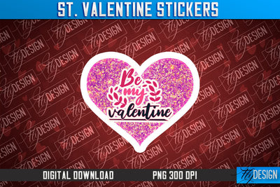 Valentine Stickers Sublimation | Valentine Day PNG | Love Design Sublimation Fly Design 