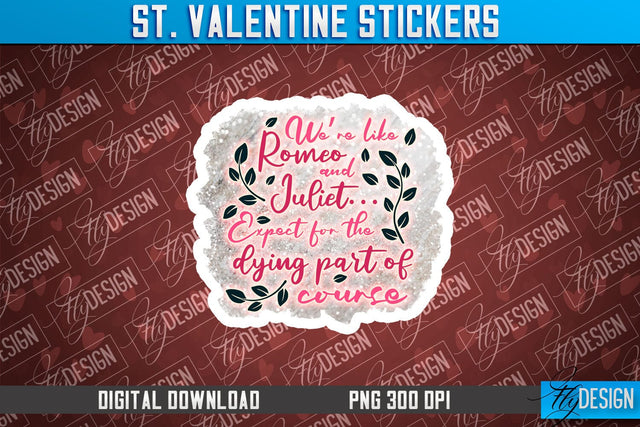 Valentine Stickers Sublimation | Valentine Day PNG | Love Design Sublimation Fly Design 
