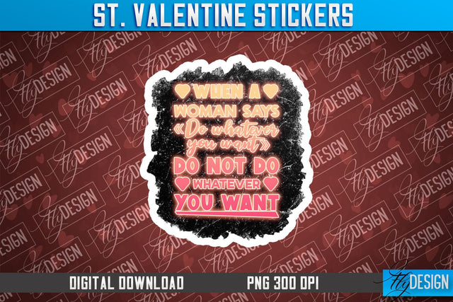 Valentine Stickers Sublimation | Valentine Day PNG | Love Design Sublimation Fly Design 