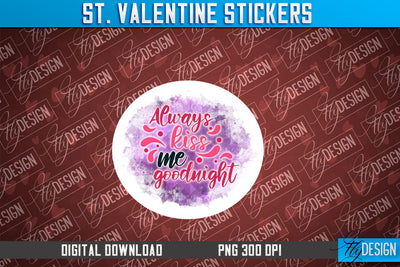 Valentine Stickers Sublimation | Valentine Day PNG | Love Design Sublimation Fly Design 