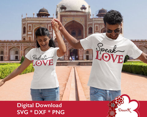 Valentine SVG Bundle | Love More Worry Less SVG DawnKDesigns 