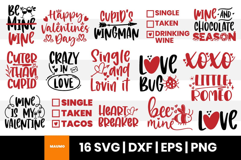 Valentine Svg Bundle Quotes SVG Maumo Designs 