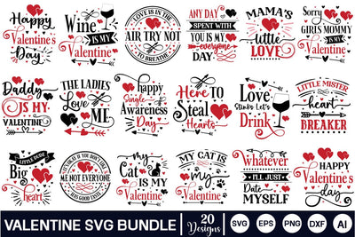 valentine SVG Bundle, valentine's SVG Bundle, valentine's Day SVG Bundle, valentine's, SVGs,Quotes and Sayings,Food & Drink,On Sale, Print & Cut SVG DesignPlante 503 
