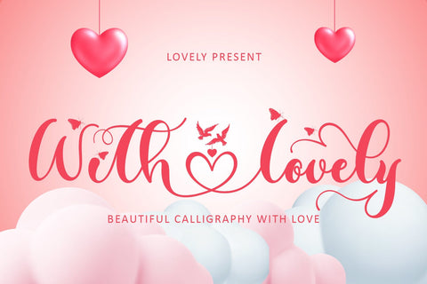 Valentine Sweet Bundle Font Prasetya Letter 