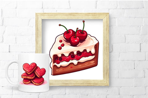 Valentine Sweet Clipart, Valentines Day Chocolate Clipart Sublimation OrangeBrushStudio 