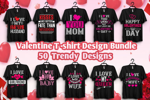 Valentine T-shirt Design Bundle SVG Svgcraft 