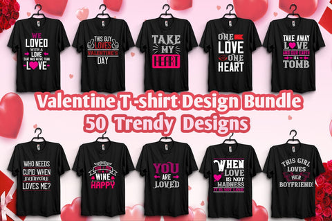 Valentine T-shirt Design Bundle SVG Svgcraft 