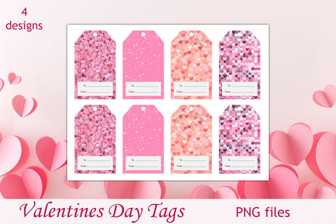 Valentine tags png, Gift labels Valentines day, Printable template Sublimation AnastasiyaArtDesign 