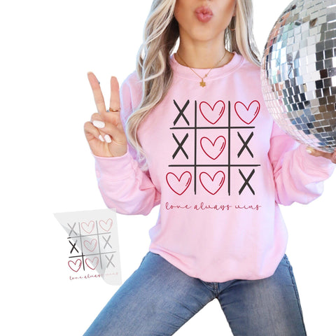 Valentine Tic Tac Toe Iron On Transfer Physical So Fontsy T-Shirt Iron-On Transfer Shop 8.5x11