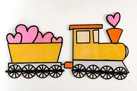 Valentine Train Laser SVG File SVG Crafting With Brenna 