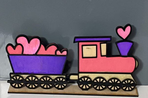 Valentine Train Laser SVG File SVG Crafting With Brenna 