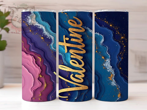 Valentine Tumbler, Alcohol Ink Glitter, 20oz Tumbler, Glitter Tumbler Wrap, Valentine Gift, Sublimation Design, Digital Tumbler Wrap Sublimation Lara' s Designs 