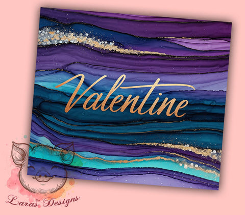 Valentine Tumbler, Alcohol Ink Glitter, 20oz Tumbler, Glitter Tumbler Wrap, Valentine Gift, Sublimation Design, Digital Tumbler Wrap Sublimation Lara' s Designs 