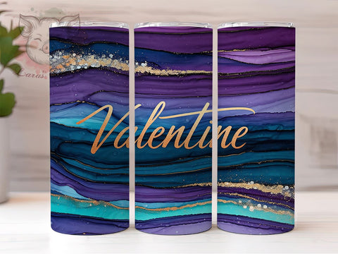 Valentine Tumbler, Alcohol Ink Glitter, 20oz Tumbler, Glitter Tumbler Wrap, Valentine Gift, Sublimation Design, Digital Tumbler Wrap Sublimation Lara' s Designs 