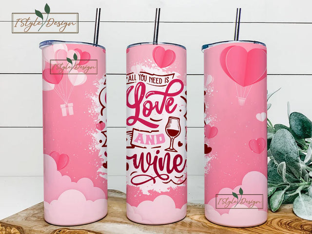 Valentine Tumbler Wrap Bundle, Valentine 20oz Skinny Tumbler Designs, Valentine Sublimation Designs, Valentines Day Tumbler Wrap - PNG Sublimation iStyleDesign 