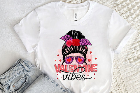 Valentine vibes PNG Design Sublimation Regulrcrative 