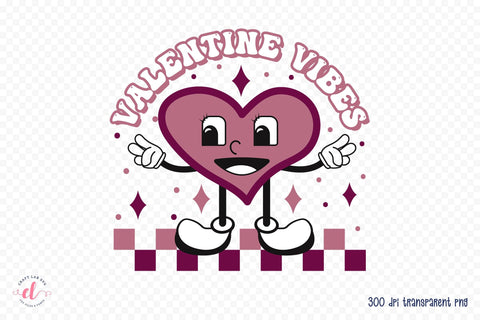 Valentine Vibes | Retro Valentines Sublimation Sublimation CraftLabSVG 