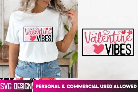 Valentine Vibes SVG Cut File, Valentine Vibes SVG Design, Valentine's Day SVG Cut File,Happy Valentine's Day SVG ,Valentine SVG Bundle, Love SVG Bundle SVG BlackCatsMedia 