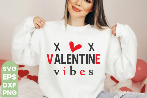 valentine vibes Svg, valentine vibes Svg PNG Files, Valentine SVG Bundle | Valentine svg | Valentines svg | Valentine's Day svg | Love svg Bundle | Cricut, Silhouette files,Valentine t-shirt bundle, Happy valentine t shirt svg SVG farhad farhad 