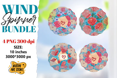 Valentine wind spinner sublimation design. 4 wind spinner Sublimation Yustaf Art Store 