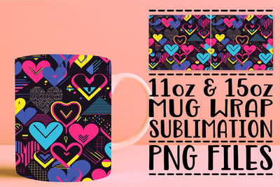 Valentine's Cup Wrap Sublimation afrosvg 