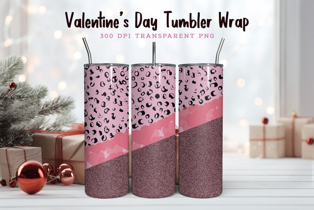 Valentines Day 20oz Skinny Tumbler PNG Sublimation CraftLabSVG 