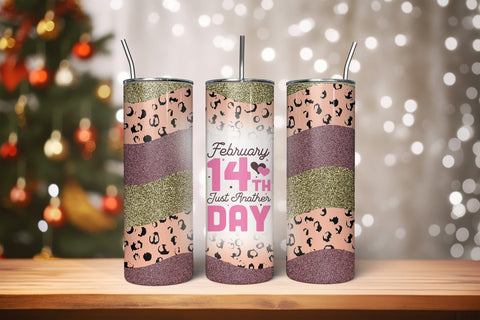 Valentines Day 20oz Skinny Tumbler Wrap Sublimation CraftLabSVG 