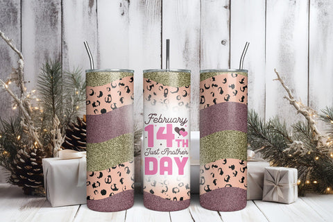 Valentines Day 20oz Skinny Tumbler Wrap Sublimation CraftLabSVG 