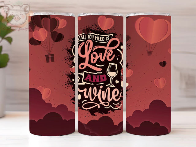 Valentines Day 20oz Tumbler Png, Straight & Tapered Tumbler Png, Valentine Love Tumbler Png, Digital Download PNG Sublimation Lara' s Designs 