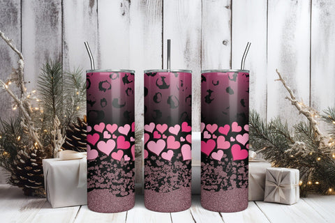 Valentines Day 20oz Tumbler Wrap Design Sublimation CraftLabSVG 