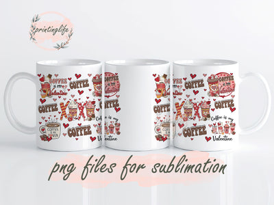 Valentine's Day 20oz wrap, Valentine Coffee Mug Wrap Design, Instant Digital Design Download Mug Wrap Design, Mug Design PNG Sublimation PrintingLife 