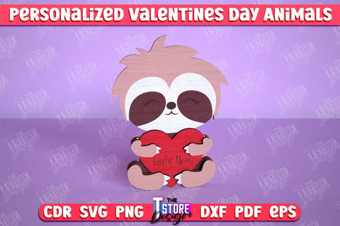 Valentine’s Day Animals Bundle | Romantic Gift | Gift for Girlfriends | CNC Files SVG The T Store Design 