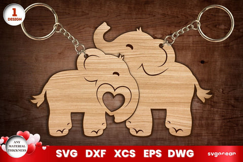 Valentine's Day Animals Keychains SVG SvgOcean 