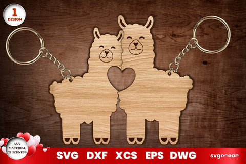 Valentine's Day Animals Keychains SVG SvgOcean 