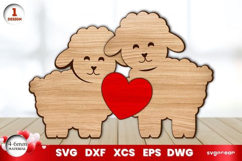 Valentine's Day Animals Puzzle Bundle SVG SvgOcean 