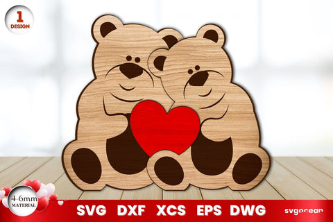 Valentine's Day Animals Puzzle Bundle SVG SvgOcean 