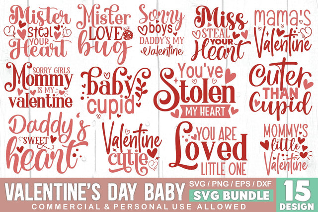 Valentine's Day Baby SVG Bundle SVG Ariyan 