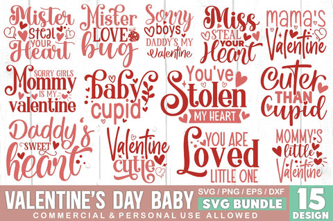Valentine's Day Baby SVG Bundle SVG Ariyan 