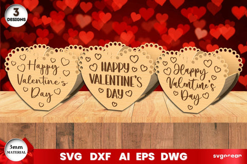 Valentine's Day Baskets Laser Cut SVG SvgOcean 