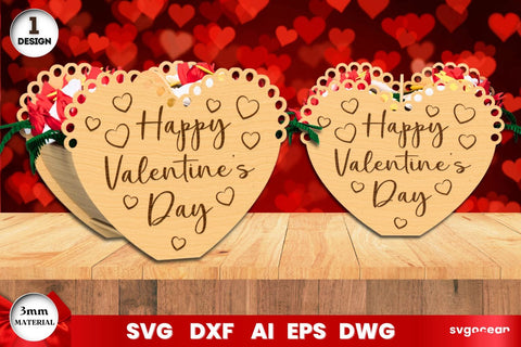 Valentine's Day Baskets Laser Cut SVG SvgOcean 