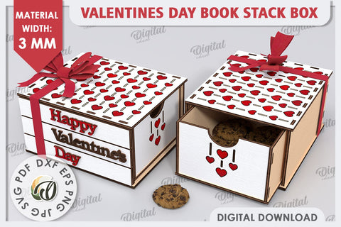 Valentine's Day Box Laser Cut. Valentine Day Gifts SVG SVG Evgenyia Guschina 